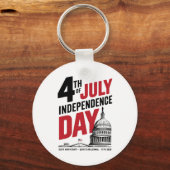 4th of July 250th Anniversary Independence Day キーホルダー (正面)