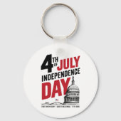 4th of July 250th Anniversary Independence Day キーホルダー (裏面)