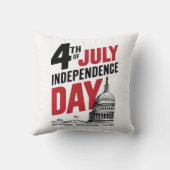4th of July 250th Anniversary Independence Day クッション (裏面)