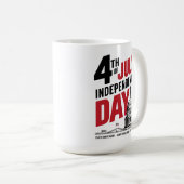 4th of July 250th Anniversary Independence Day コーヒーマグカップ (正面右)