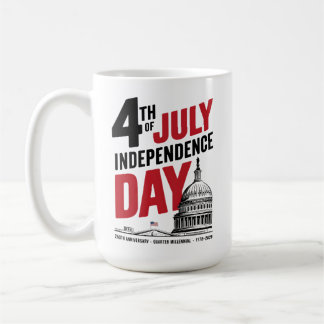 4th of July 250th Anniversary Independence Day コーヒーマグカップ