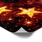 4th of July 50 Stars 250 Years USA Independence ポスター (角)