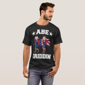 4th of July Abraham Lincoln Griddy Abe Griddin Tシャツ (正面フル)