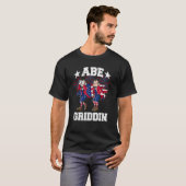 4th of July Abraham Lincoln Griddy Abe Griddin Unc Tシャツ (正面フル)