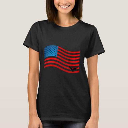 4th of July America Patriotic Day Tシャツ (正面)