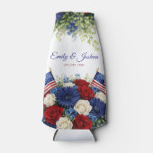 4th of July America Themed Wedding ボトルクーラー (正面)