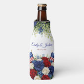 4th of July America Themed Wedding ボトルクーラー (ボトル正面)