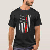 4th Of July American Flag Actuary Dad Fathers Day  Tシャツ (正面)