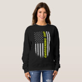 4th Of July American Flag Gardening Dad Fathers Da スウェットシャツ (正面フル)
