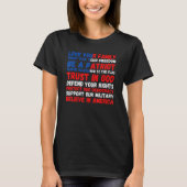 4th of July American Flag Patriotic 1776 Tシャツ (正面)