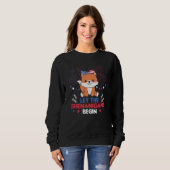 4th Of July American Fox For Kids Cute Usa Fox スウェットシャツ (正面フル)