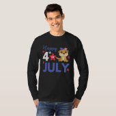 4th Of July American Meerkat For Kids Cute Usa Mee Tシャツ (正面フル)