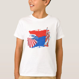 4th of July American Spirit Freedom Eagle Tシャツ