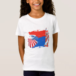 4th of July American Spirit Freedom Eagle Tシャツ