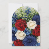 4th of July American Wedding Arch Invitation 招待状 (裏面)