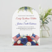 4th of July American Wedding Arch Invitation 招待状 (スタンド正面)