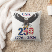 4th of July Anniversary 250 Years USA Bald Eagle クッション (ブランケット)