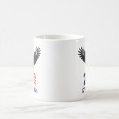 4th of July Anniversary 250 Years USA Bald Eagle コーヒーマグカップ (中央)