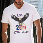 4th of July Anniversary 250 Years USA Bald Eagle Tシャツ