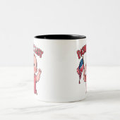 4th of July Baby Mug - Patriotic Baby Sip Cup ツートーンマグカップ (中央)