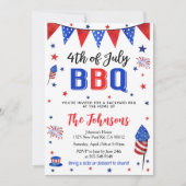 4th of July Backyard BBQ Invitation 招待状 (正面)