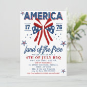 4th of July BBQ - America Land of the Free 招待状 (スタンド正面)