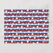 4th Of July BBQ Invitation, Party In USA Invite ポストカード (裏面)