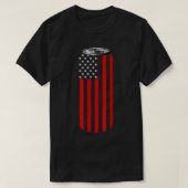 4TH Of July Beer Can Flag T-Shirt Tシャツ (デザイン正面)