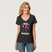 4th of July Benjamin Franklin Griddy Ben Griddin Tシャツ (正面フル)