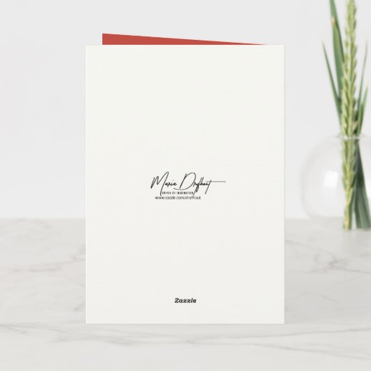 4th of July Birthday with American Flag Pie カード (裏面)