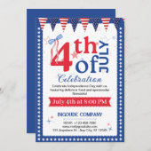 4th of July Block Party 招待状 (正面/裏面)