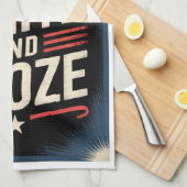 4th of July Booze Party | Red White and Booze キッチンタオル (四つ折り)