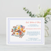 4th of July Breakfast Invitation – Patriotic  招待状 (スタンド正面)