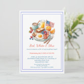 4th of July Breakfast Invitation – Patriotic  招待状 (スタンド正面)