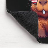 4th Of July Capybara – God Bless America Hat And P マウスパッド (コーナー)