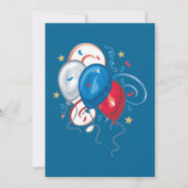 4th of July Celebration Party Patriotic   招待状 (裏面)