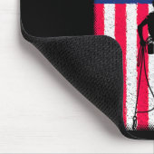 4th Of July Climbing Patriotic Usa Flag Mountain C マウスパッド (コーナー)