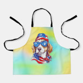 4th Of July Dog Sublimation-66361 エプロン (正面)