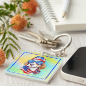 4th Of July Dog Sublimation-66361 キーホルダー (正面右)