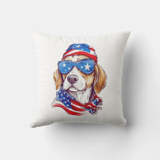 4th Of July Dog Sublimation-66361 クッション (裏面)