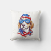 4th Of July Dog Sublimation-66361 クッション (正面)