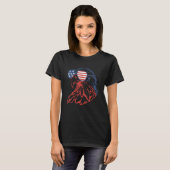 4th Of July Eagle American Flag Independence Day M Tシャツ (正面フル)