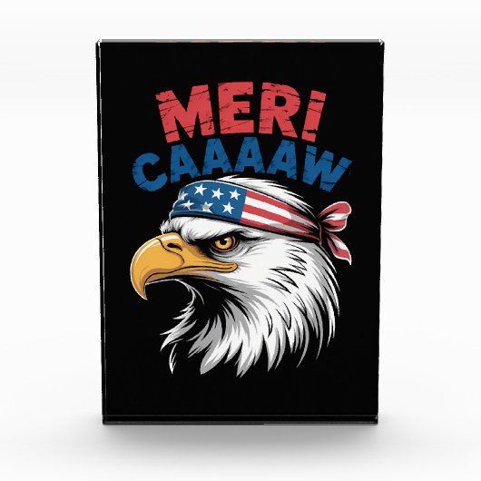 4th Of July Eagle Freedom Patriotic フォトブロック (正面)