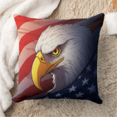 4th of July Eagle – Patriotic USA Design クッション (ブランケット)