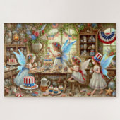 4th of July Fairy Bakery Patriotic Tea Party ジグソーパズル (横)