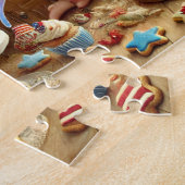 4th of July Fairy Tea Party Patriotic Dessert Tabl ジグソーパズル (側面)