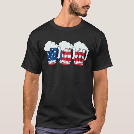 4th of July Family Matching Clothes Red Blue White Tシャツ (正面)