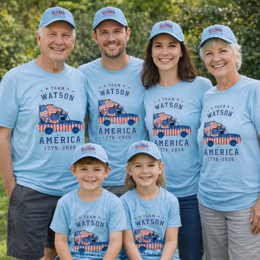 4th Of July Family Photos Matching Group Customize Tシャツ