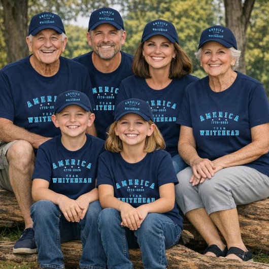 4th Of July Family Photos Matching Group Customize Tシャツ