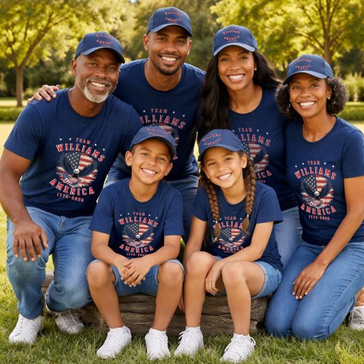 4th Of July Family Photos Matching Group Customize Tシャツ